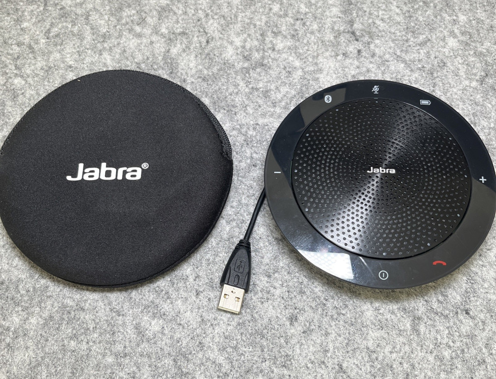 Jabra Speak 510 UC 7510-209 PHS002W Bluetooth USB Speakerphone w/ Case Black